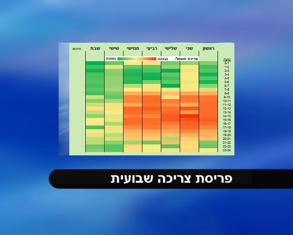 פריסת צריכה שבועית